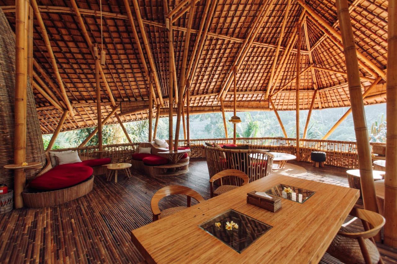 Temple House 3bds Eco Bamboo House Pool River View Bringkit Exterior foto