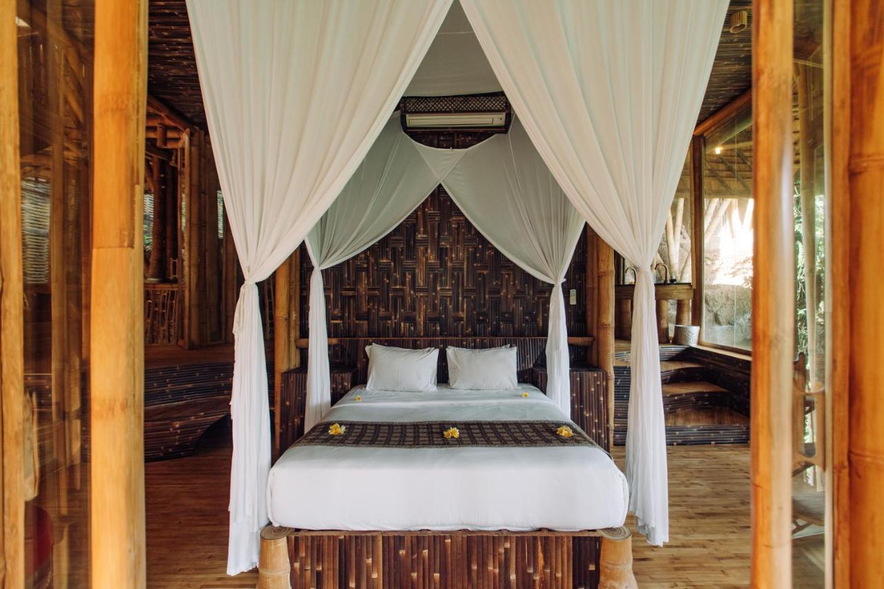Temple House 3bds Eco Bamboo House Pool River View Bringkit Exterior foto