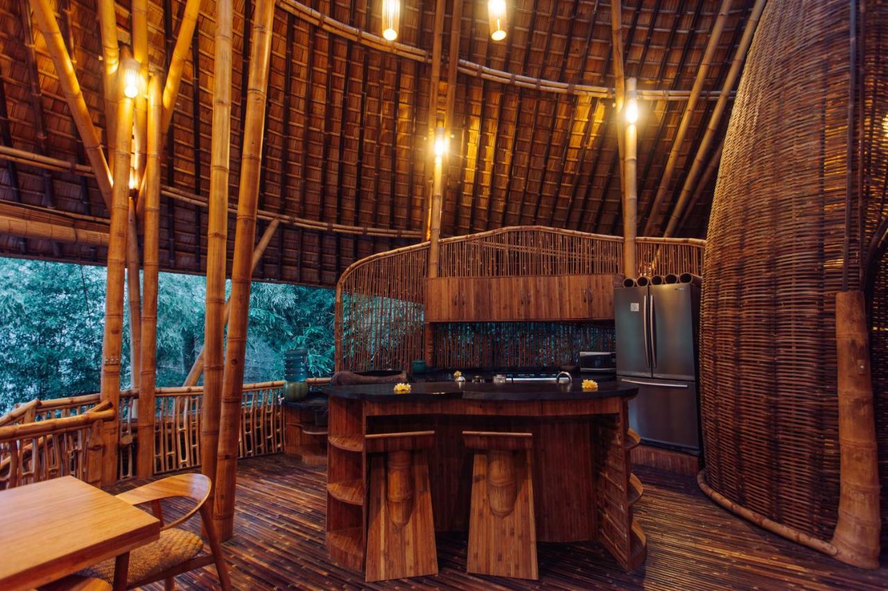 Temple House 3bds Eco Bamboo House Pool River View Bringkit Exterior foto