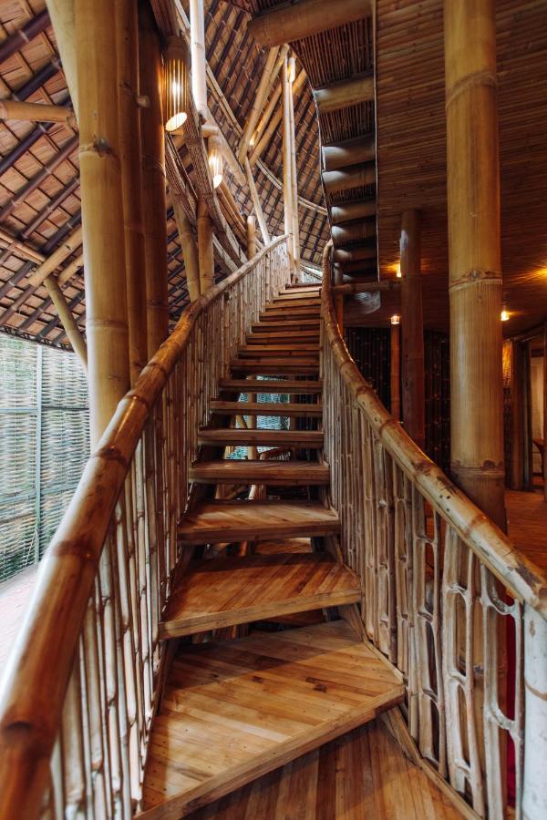 Temple House 3bds Eco Bamboo House Pool River View Bringkit Exterior foto