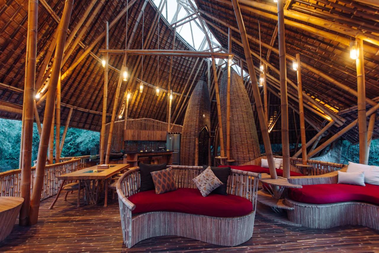 Temple House 3bds Eco Bamboo House Pool River View Bringkit Exterior foto