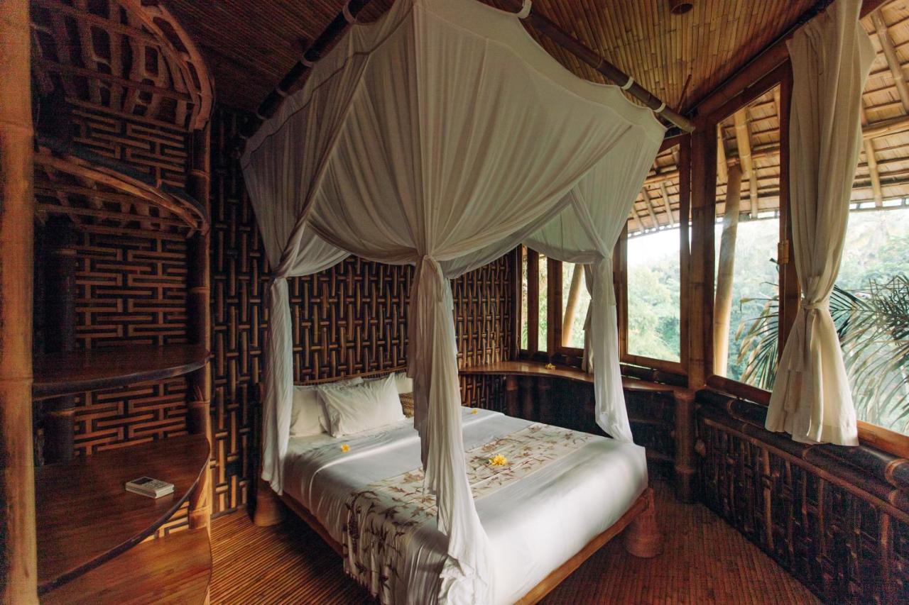 Temple House 3bds Eco Bamboo House Pool River View Bringkit Exterior foto